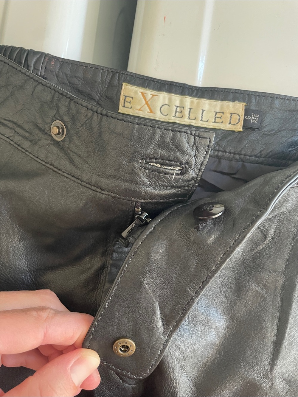 Vintage Leather Pants - Picture 8 of 12